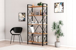 Bibliothèques Nero Elit - Imitation bois