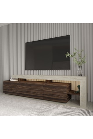 Meuble TV 3 portes - 192 x 53 x 37 cm