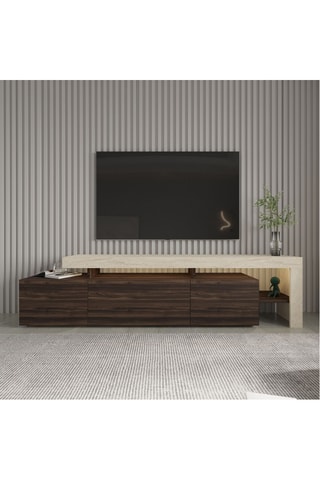 Meuble TV 3 portes - 192 x 53 x 37 cm