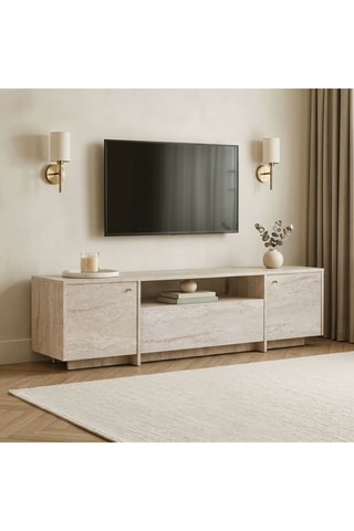 Meuble TV 2 portes - 180 x 46 x 35 cm