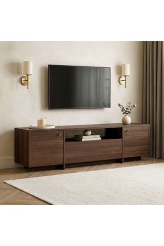 Meuble TV 2 portes - 180 x 46 x 35 cm
