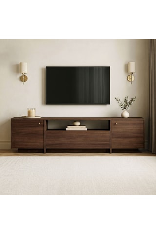 Meuble TV 2 portes - 180 x 46 x 35 cm