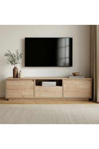 Meuble TV 3 abattants Sentinel - 160 x 42 x 37 cm