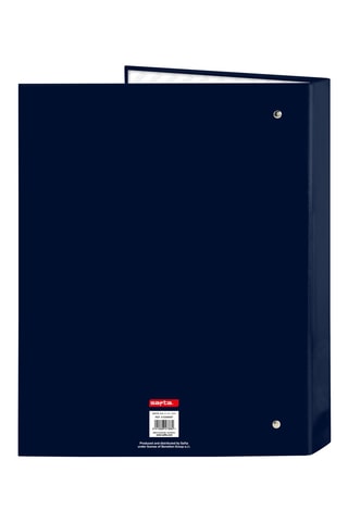 Classeur à anneaux - Bleu marine - 26,5 x 33 x 4 cm