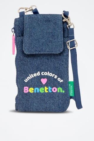 Etui pour téléphone en jean - Bleu