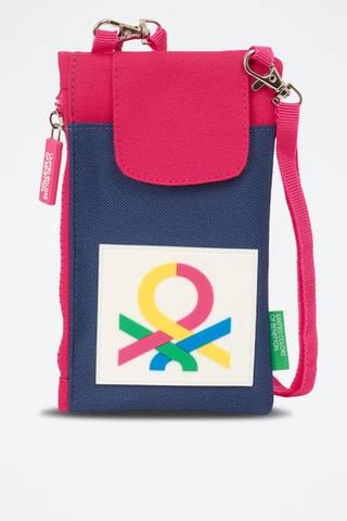 Etui pour téléphone - Fuchsia et bleu marine