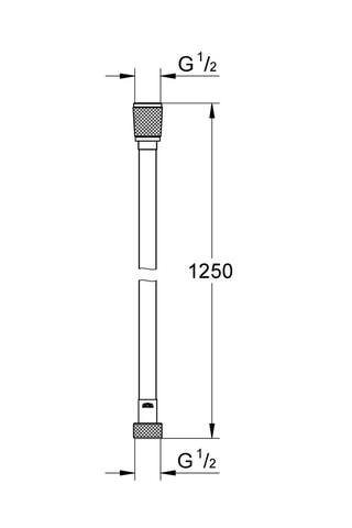 Flexible de douche - 1,25 m