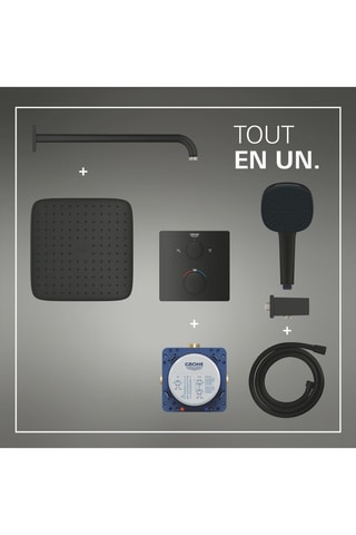 Ensemble de douche thermostatique encastré Quickfix - Precision