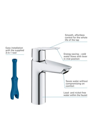 Mitigeur de lavabo avec bonde clic-clac - Start