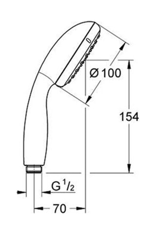 Douchette - 10 cm