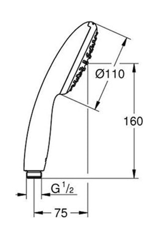 Chuveiro de mão - 11 cm