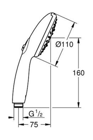 Chuveiro de mão - 11 cm