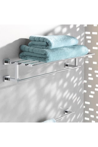 Porte-serviette et tablette Essentials Cube