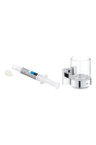 Verre en cristal avec support mural Quickglue et colle - 2,5 ml