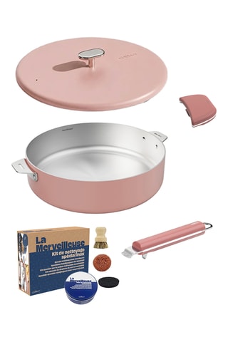 Pack Inox Sauteuse - 28 cm -  Guimauve