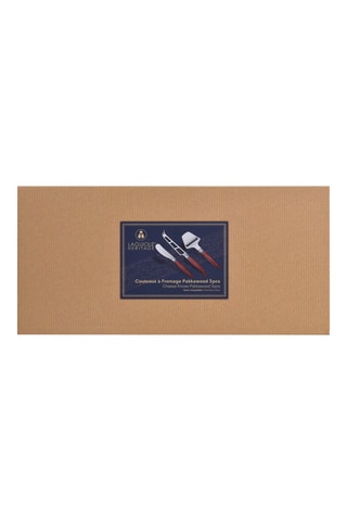 Coffret de 3 couteaux à fromage en bois de pakka Heritage