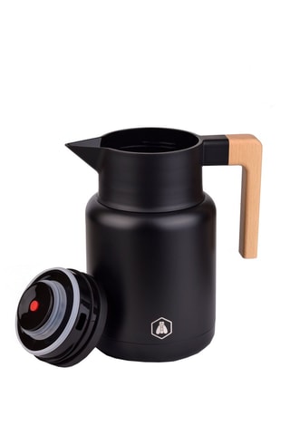Thermos en acier inoxydable et hêtre - 1,2 l