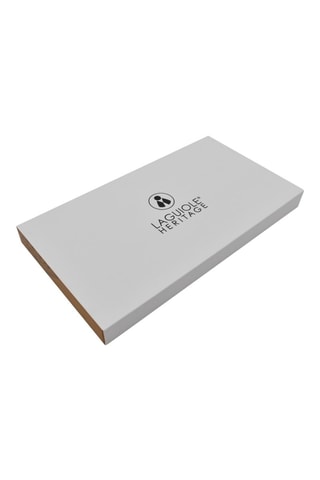 4 couteaux à steak en acier inoxydable et bois d’olive - 27,5 cm