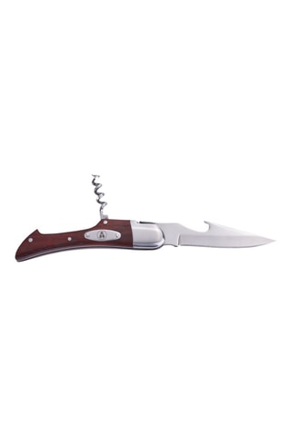 Couteau pliant et sommelier en acier inoxydable 3-en-1 - 11 cm