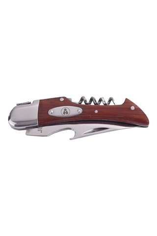 Couteau pliant et sommelier en acier inoxydable 3-en-1 - 11 cm