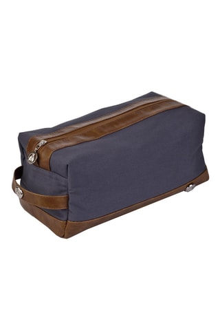 Trousse de toilette - Bleu et marron
