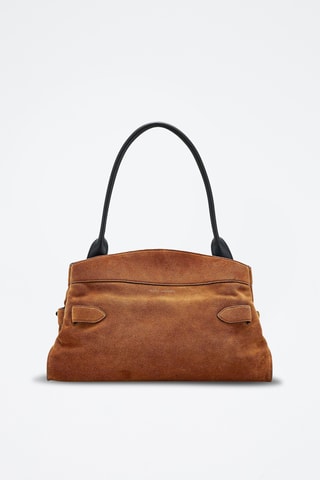 Sac à main en nubuck - Marron