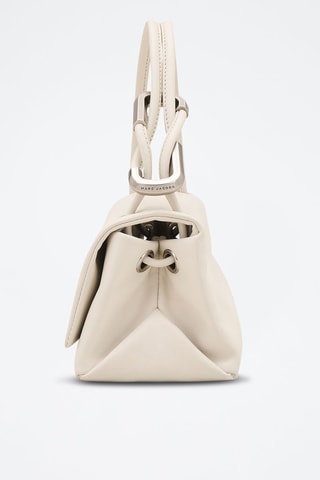 Sac porté épaule en cuir The Mini Dual - Blanc