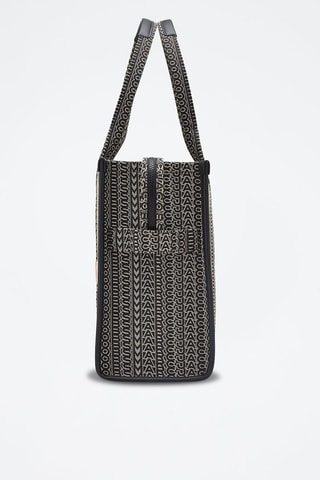 Sac porté épaule Monogram Jacquard - Gris et noir