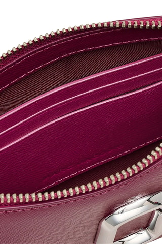 Sac porté épaule en cuir - Fuchsia