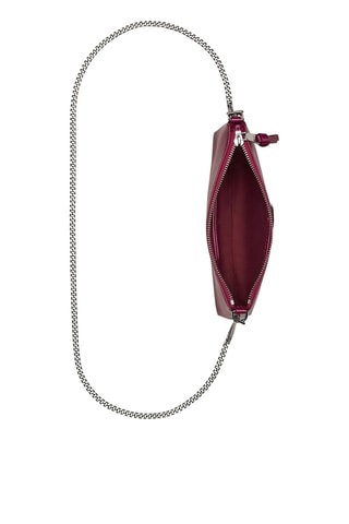 Sac porté épaule en cuir - Fuchsia
