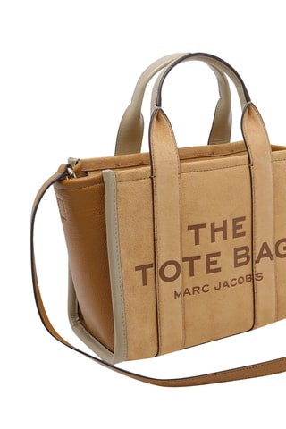 Tote bag en cuir suédé - Beige