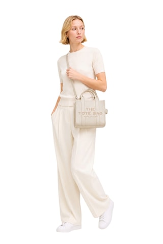 Tote bag en cuir Carryover - Blanc