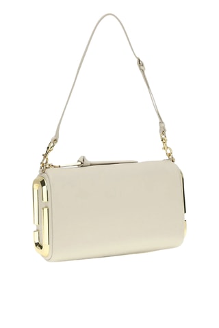Sac porté épaule en cuir - Blanc