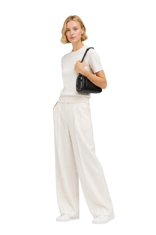 Sac porté épaule en cuir - Noir