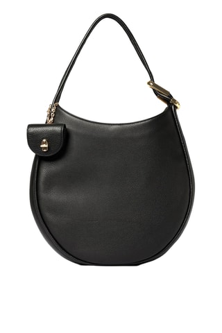 Sac porté épaule en cuir Carryover - Noir
