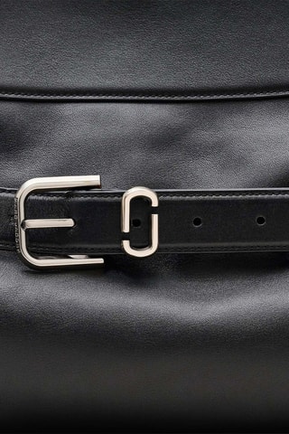 Sac porté épaule en cuir Carryover - Noir