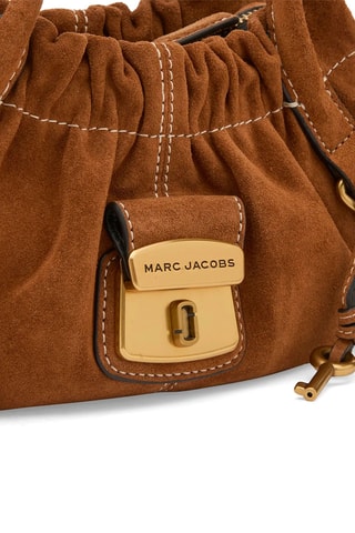 Sac porté épaule en cuir suédé Cristina - Camel