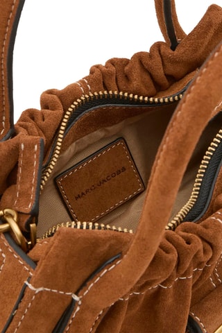 Sac porté épaule en cuir suédé Cristina - Camel