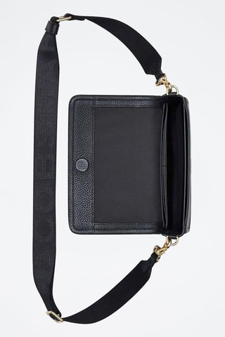 Sac bandoulière en cuir - Noir