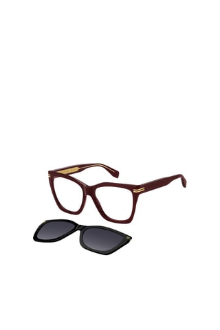 Lunettes de vue femme - Verres solaires amovibles - Bordeaux