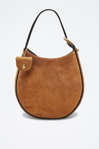 Sac à main en nubuck - Marron