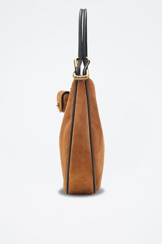 Sac à main en nubuck - Marron