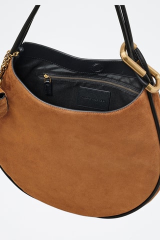Sac à main en nubuck - Marron