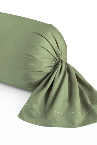 Taie de traversin en satin de coton 80 fils/cm² - Vert