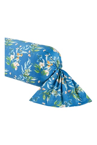 Taie de traversin Jardin de Fleurs - Bleu