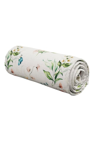 Drap-housse en satin de coton 80 fils/cm² Belle de Nuit  - Blanc