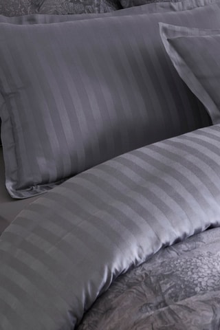 Drap-housse en satin de coton 79 fils/cm² Uni - Gris foncé