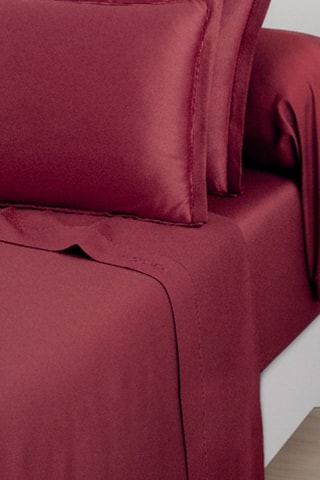 Drap-housse Uni - Bordeaux