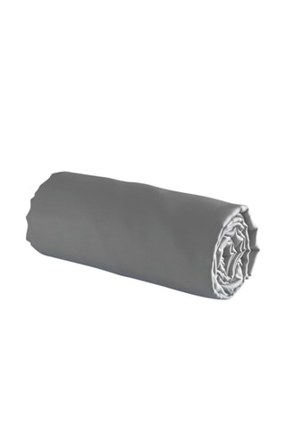 Drap-housse en satin de coton 79 fils/cm² Uni - Gris clair