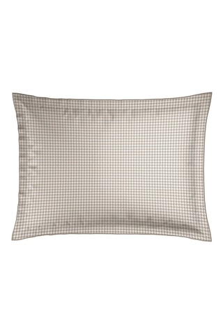 Taie d'oreiller en satin de coton 80 fils/cm² - Taupe